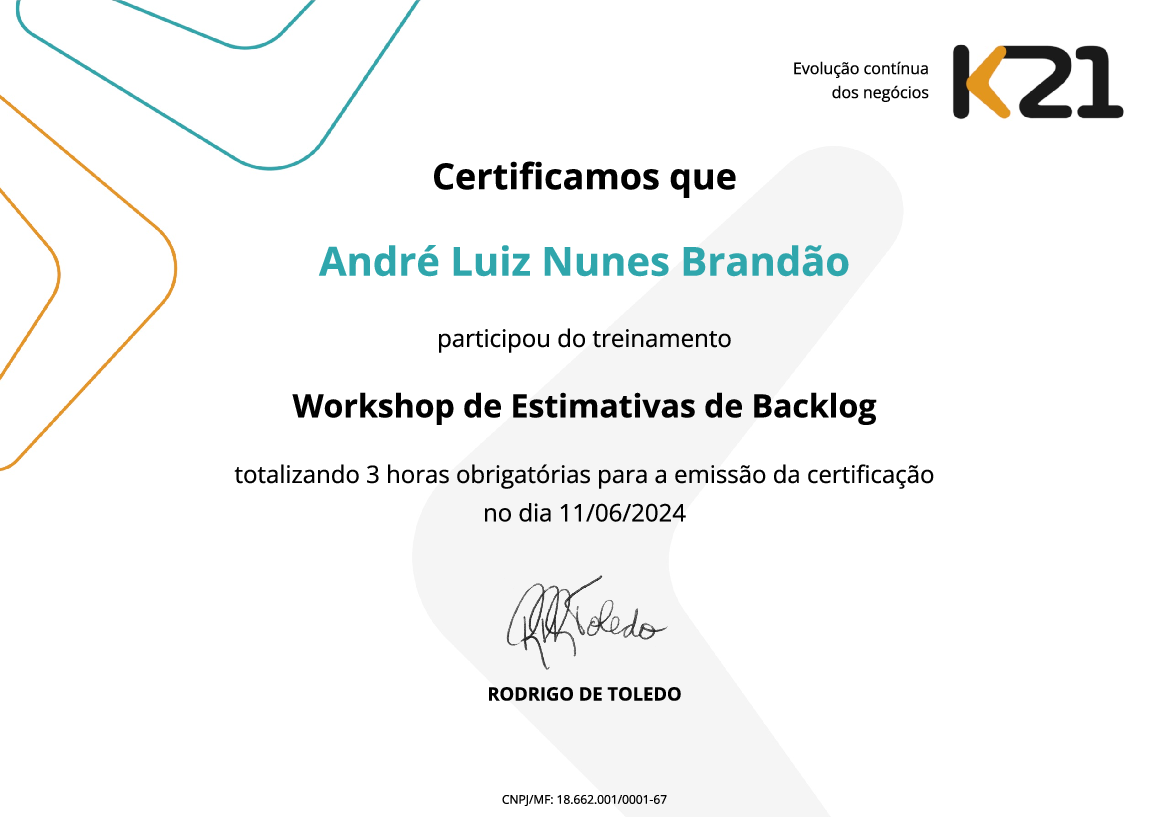 Certificado K21